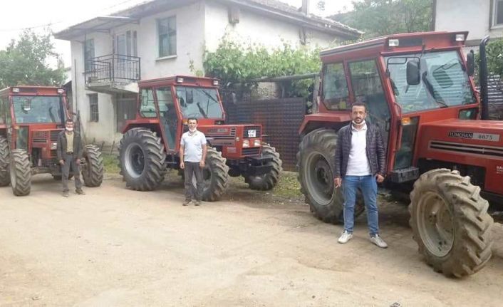Hisarcık’ta ORKÖY desteğiyle 6 orman köylüsü traktörlerine kavuştu