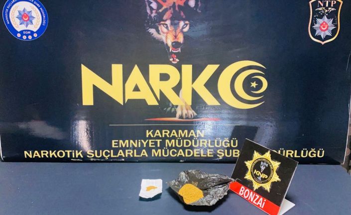 Karaman’da uyuşturucudan gözaltına alınan 1 kişi tutuklandı