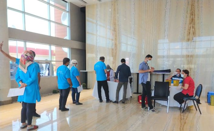 Kayseri Serbest Bölge’de aşı merkezi kuruldu