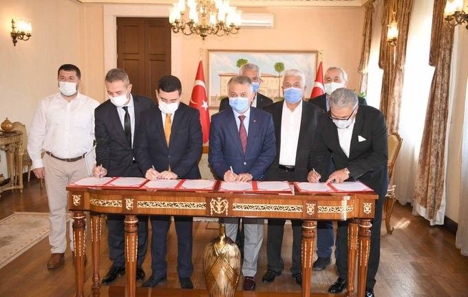 Kepez’de yapılacak olan 24 derslikli ilkokul için  protokol imzalandı.