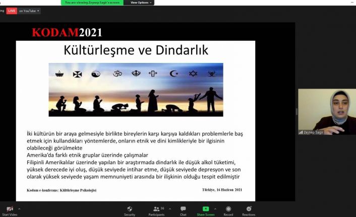 Kilis’te “Kültürleşme Psikolojisi” başlıklı e-konferans yapıldı