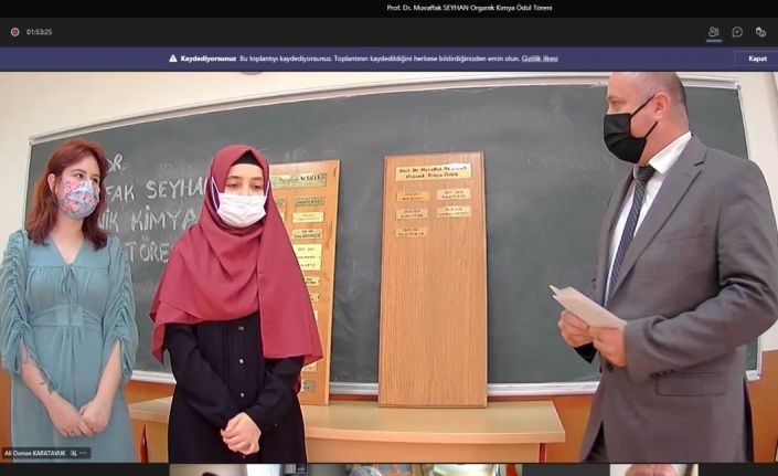 Ödül töreni çevrim içi yapıldı