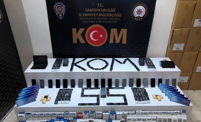 Samsun merkezli 6 ilde cep telefonu kaçakçılığı operasyonu: 18 gözaltı