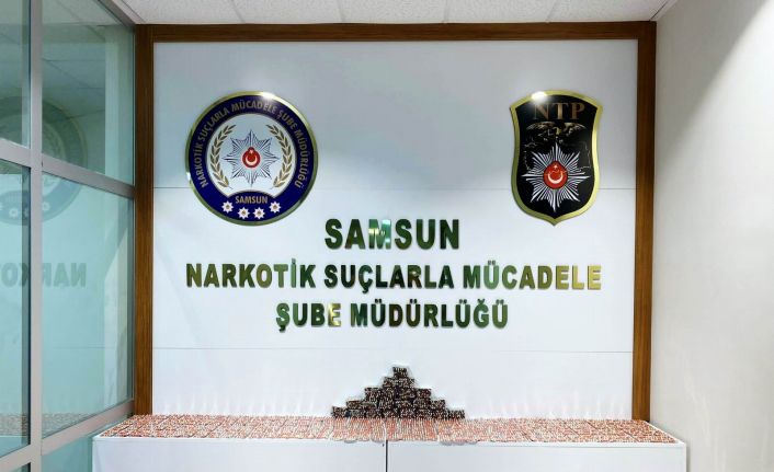 Samsun’da 7 bin 756 adet uyuşturucu hap ele geçti: 1 gözaltı