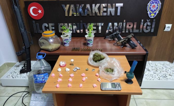 Samsun’da uyuşturucu ve silah ele geçirildi