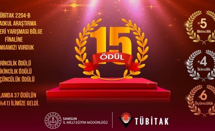 TÜBİTAK bölge finaline Samsun damga vurdu