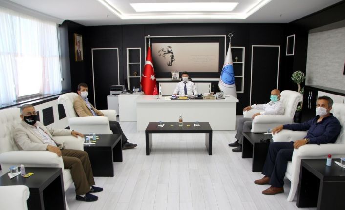 TÜRES Kilis Şube Başkanı Aktaş, Rektör Karacoşkun’la bir araya geldi