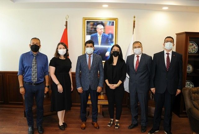 TÜRKAV Aydın Şubesi yönetim kurulu Rektör Aldemir ile görüştü