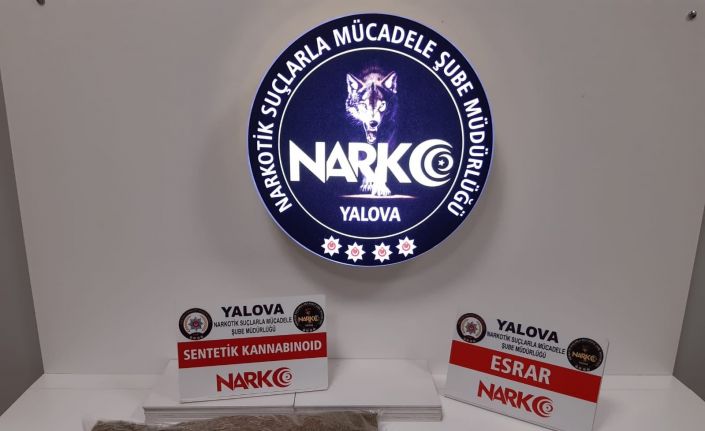 Yalova’da polisten uyuşturucu operasyonu