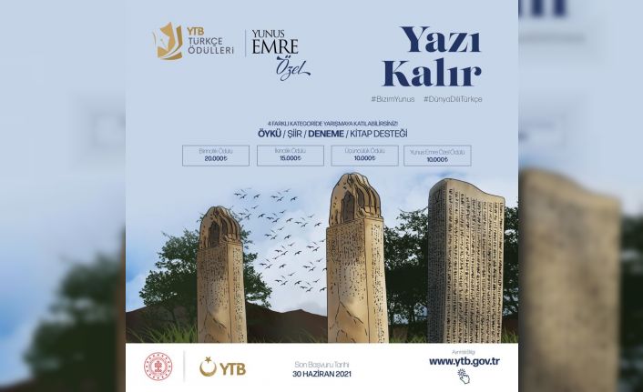 YTB’nin ’Türkçe Ödülleri Yunus Emre Özel’ yarışması için son gün 30 Haziran 2021