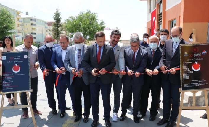 15 Temmuz Demokrasi ve Milli Birlik Günü resim sergisi açılışı yapıldı