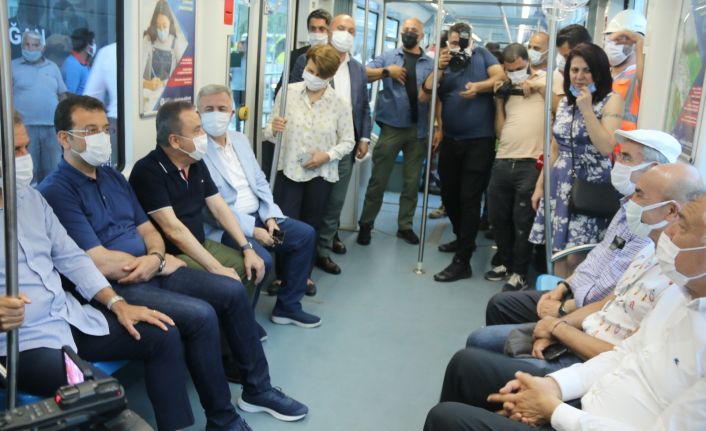 Antalya’da 3. Etap Raylı Sitemin test sürüşü CHP’li 10 büyükşehir belediye başkanının katılımıyla başladı