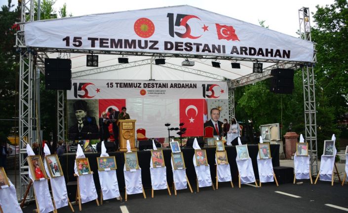 Ardahan’da 3 boyutlu 15 Temmuz resim sergisi