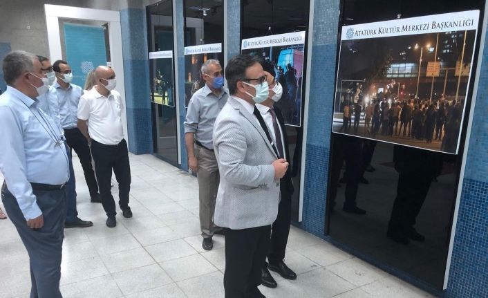 Atatürk Kültür Merkezi Başkanlığı “15 Temmuz Konulu Fotoğraf Sergisi” açıldı