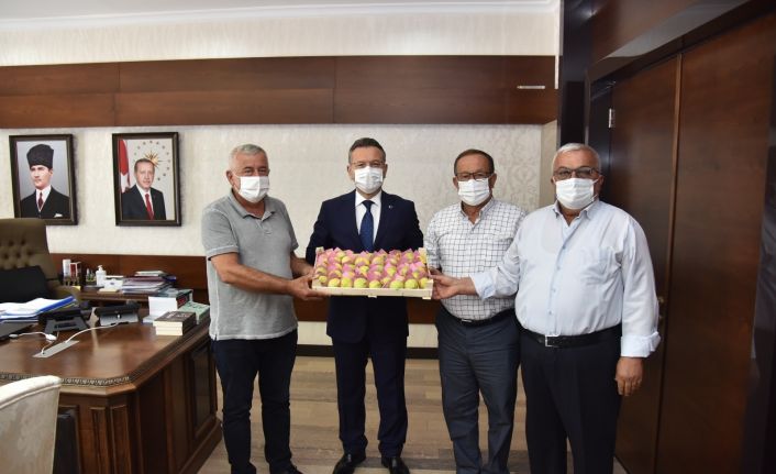 Aydın Ticaret Borsası’ndan Vali Aksoy’a sarı lop inciri takdimi