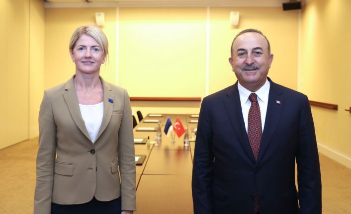 Bakan Çavuşoğlu, Estonyalı mevkidaşı Liimets ile görüştü