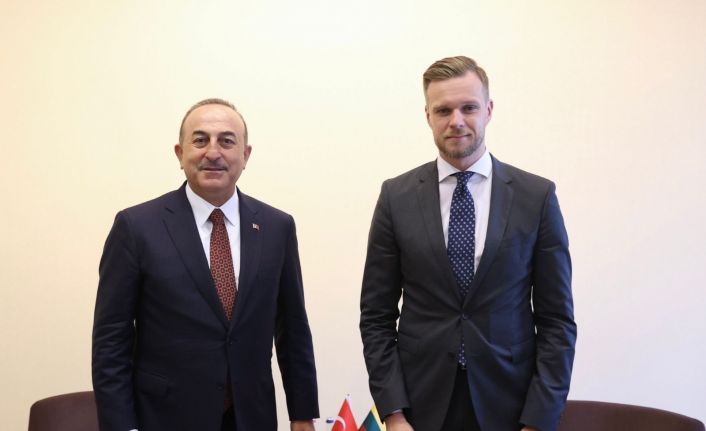 Bakan Çavuşoğlu, Litvanyalı mevkidaşı Landsbergis ile görüştü