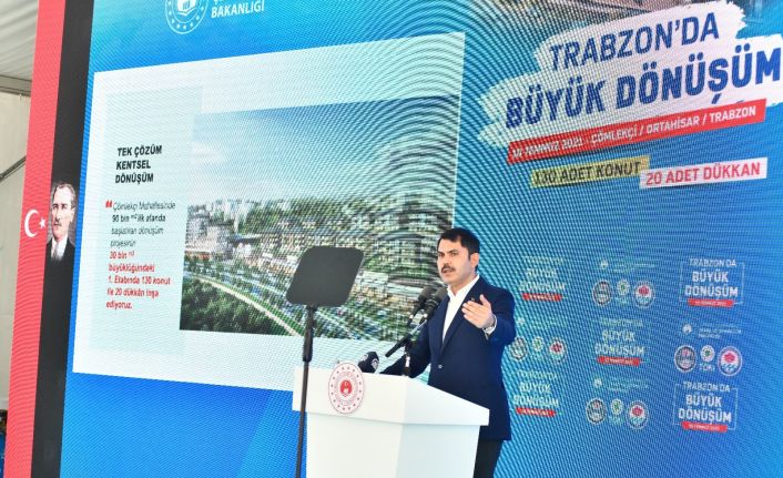 Bakan Kurum: “Çömlekçi Kentsel Dönüşüm Projesi ile yepyeni bir yaşam alanı olacak”