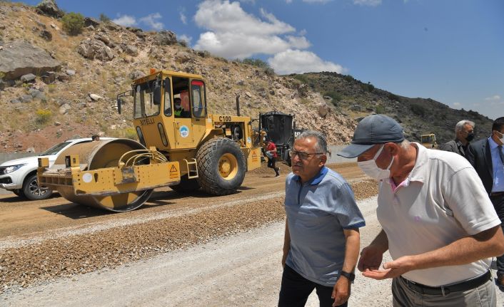 Başkan Büyükkılıç yeniden açılan hıdırellez yolunu denetledi, ikinci etabın müjdesini verdi