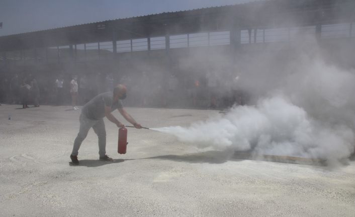 Belediye personeline Temel Yangın Eğitimi verildi