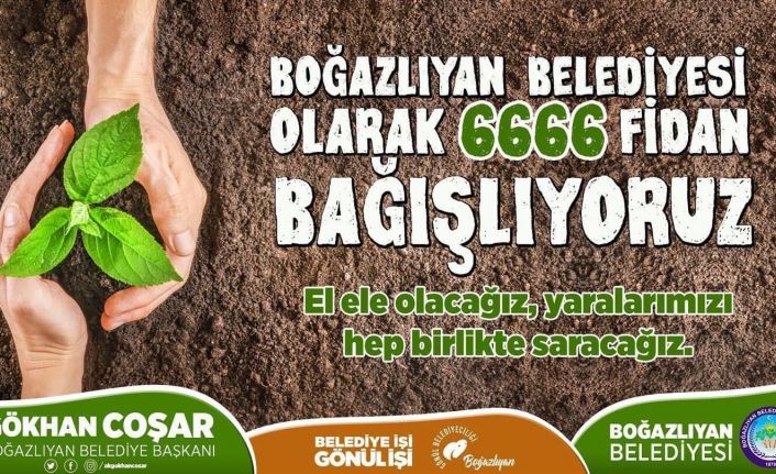 Belediyeden fidan bağışı