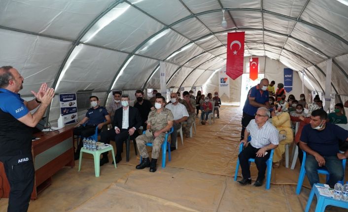 Beşiri’de AFAD eğitim çadırı kuruldu