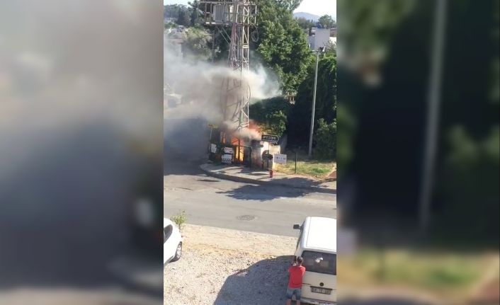 Bodrum’daki trafo yangını tedirgin etti