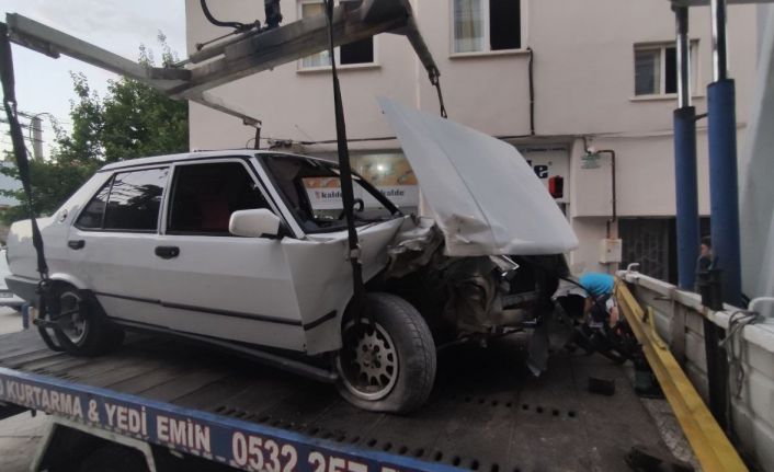 Doğalgaz borusunu deldi, hiçbir şey olmamış gibi aracına binip gitmek istedi