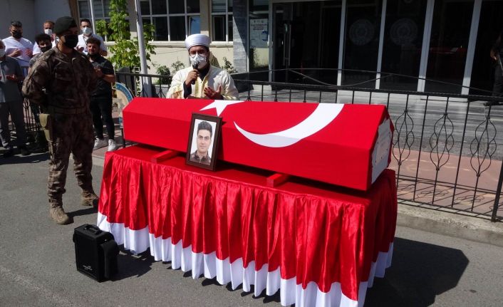 Eşinin öldürdüğü özel harekat polisi için tören düzenlendi