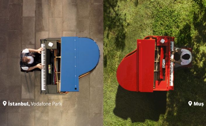 Haluk Levent ve Bager’den 5G teknolojisi ile bin 400 kilometreden piyano düeti