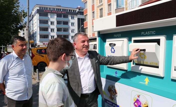 Havza’da sıfır atık için mobil atık getirme merkezi oluşturuldu