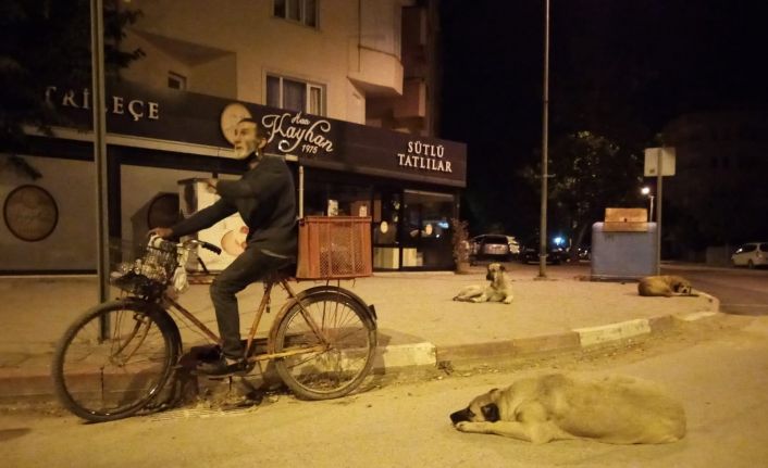 Hem hurda topluyor, hem sokak hayvanlarına babalık yapıyor