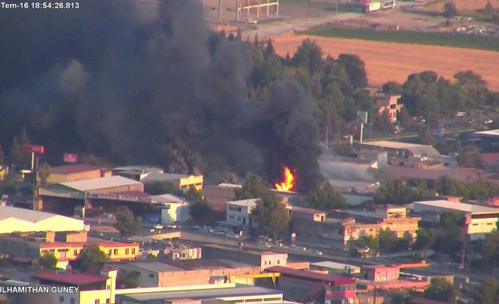 Kahramanmaraş’ta fabrika yangını