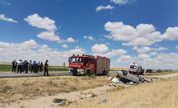 Kayseri’de otomobil şarampole devrildi: 1 ölü, 1 yaralı
