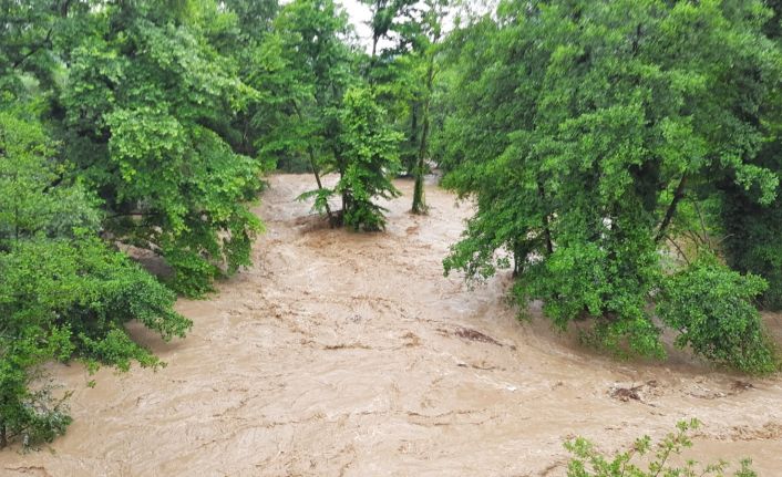 Kdz. Ereğli’de sel dükkanları vurdu