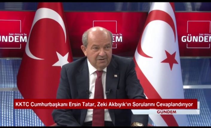 KKTC Cumhurbaşkanı Tatar: “Cumhurbaşkanı Recep Tayyip Erdoğan kararlılığını bir kez daha ortaya koymuştur”