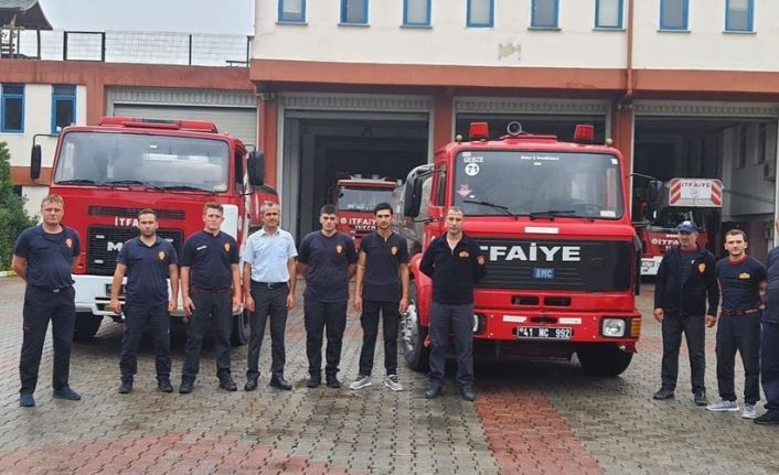 Kocaeli İtfaiyesi’nden Düzce’ye yardım eli