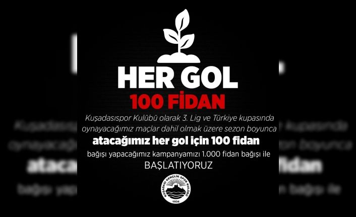 Kuşadasıspor her gole 100 fidan bağışlayacak