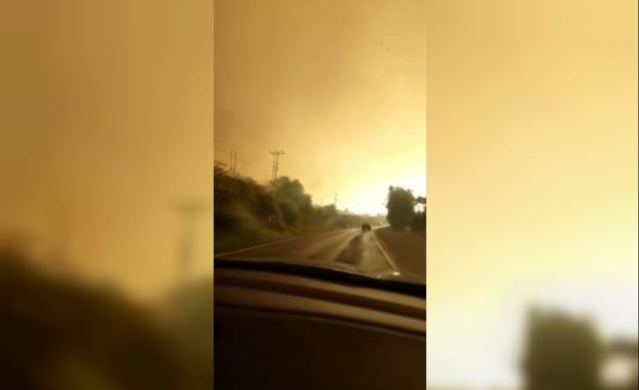 Mersin’deki orman yangını yerleşim yerlerini tehdit etmeye başladı