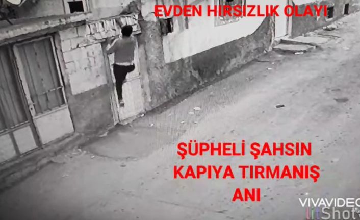 Örümcek adam gibi tırmanarak girdiği evden valiz dolusu eşya çaldı