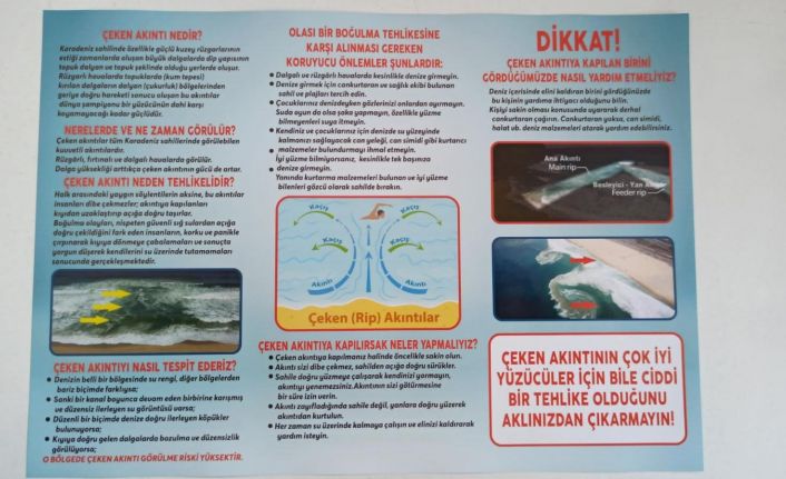 Polisten "çeken akıntı" uyarısı