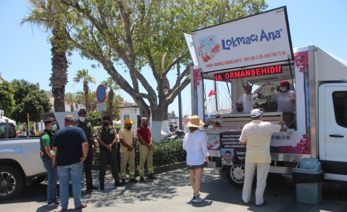 Şehit ormancı için lokma hayrı yapıldı