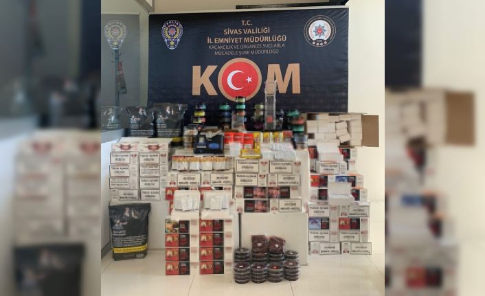 Sivas’ta kaçakçılık operasyonu: 102 bin 600 adet makaron ele geçirildi