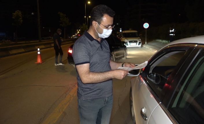 Sokağa çıkma kısıtlamasının son saatlerinde 13 kişiye 52 bin lira ceza