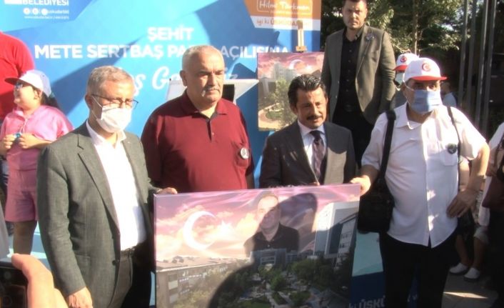 Üsküdar’da açılışı yapılan parka, 15 Temmuz Şehidi Mete Sertbaş’ın ismi verildi
