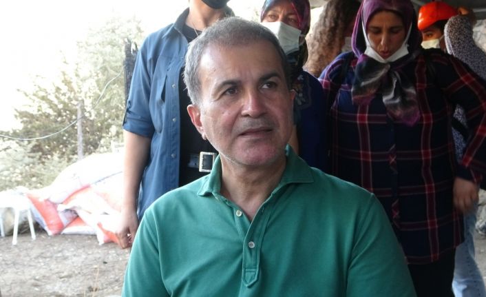 AK Parti Genel Başkan Yardımcısı Çelik yangın bölgesinde vatandaşlarla bir araya geldi