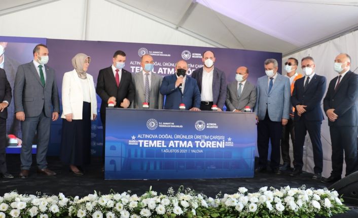 Bakan Varank, Altınova Yöresel Ürünler Merkezi’nin temelini attı