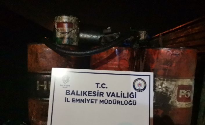 Bandırma’da polisten kaçak akaryakıt operasyonu