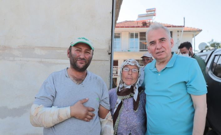 Başkan Zolan, kahraman çiftçiye yeni bir traktör alacak