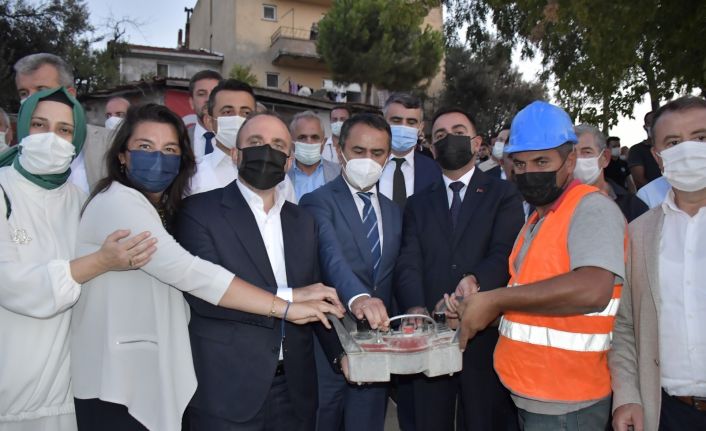 Bigalıların ev hayali için ilk harç döküldü